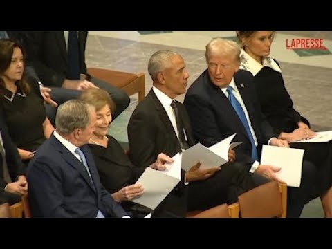 Funerali Carter: Biden, Trump, Obama, Clinton e Bush alle esequie