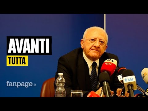 Terzo mandato, De Luca: “Andiamo avanti, hanno paura, aprite le porte agli elettori”