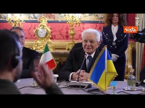 Mattarella: “Sostegno dell’Italia pieno e inalterato all’Ucraina”