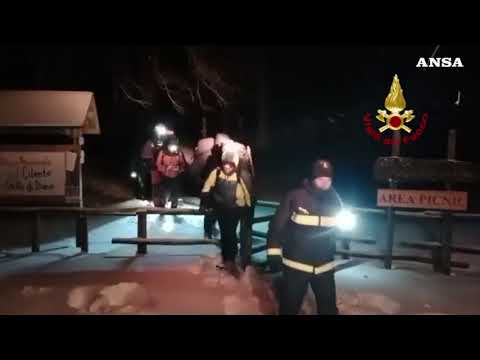Campania, in salvo escursionisti bloccati dalla neve sul Monte Cervati