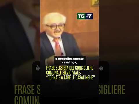 Frase sessista del consigliere comunale Silvio #Viale: “Tornate a fare le casalinghe”