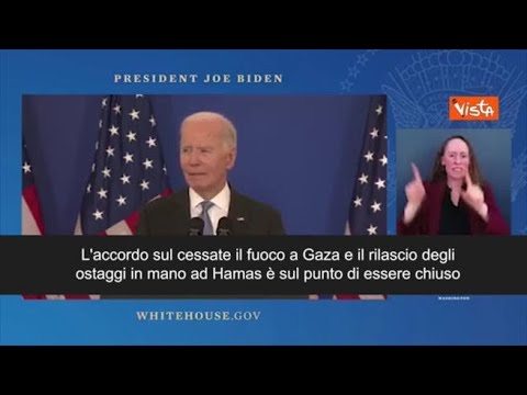L’ultimo discorso di politica estera di Biden: «L’accordo per Gaza è sul punto di essere chiuso»