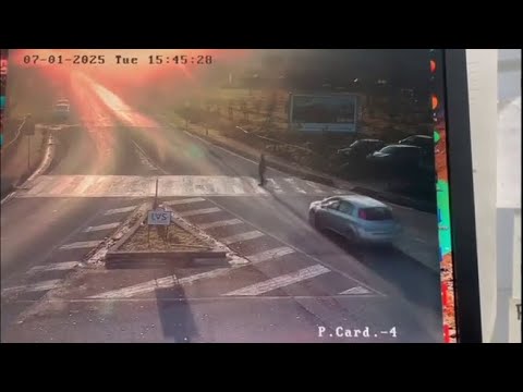 Ceccano, il momento in cui la Punto investe Nonno Bruno: le immagini dell’impatto