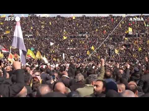 Jet israeliani sorvolano Beirut durante i funerali del leader di Hezbollah