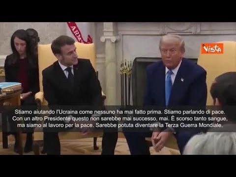 Trump: “Noi abbiamo aiutato l’Ucraina come nessun altro, parlando di pace”