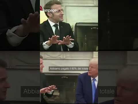 Macron interrompe bruscamente Trump: “L’Europa, all’Ucraina, ha fornito soldi veri”