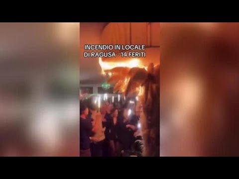 Ragusa, incendio devasta ristorante,14 persone in ospedale