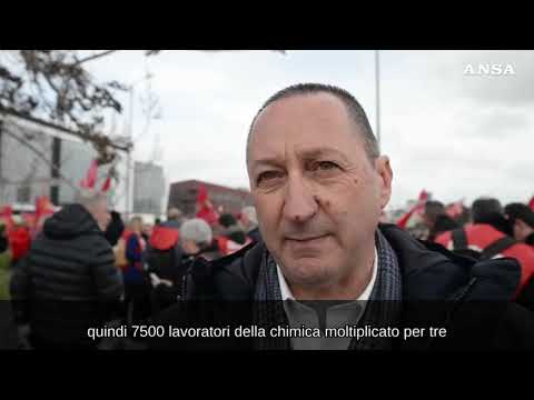 Chimica, a Roma manifestazione della CGIL contro la riorganizzazione del settore