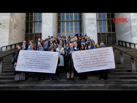 Sciopero magistrati, la protesta in tribunale a Milano