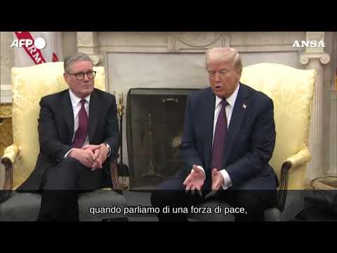 Ucraina, Trump: “Per parlare di forze di pace serve prima un accordo”