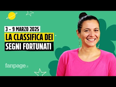 Oroscopo, la classifica dei segni più fortunati della settimana dal 3 al 9 marzo 2025