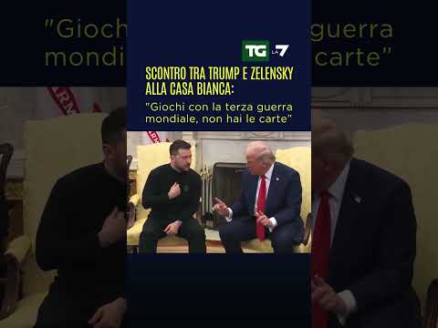 Scontro tra #Trump e #Zelensky alla Casa Bianca:”Giochi con la terza guerra mondiale, non hai carte”