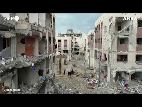 Gaza prima e dopo la guerra tra Israele e Hamas