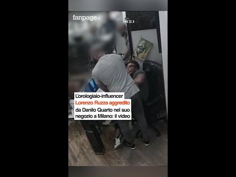 Il video dell’orologiaio-influencer Lorenzo Ruzza aggredito da Danilo Quarto a Milano