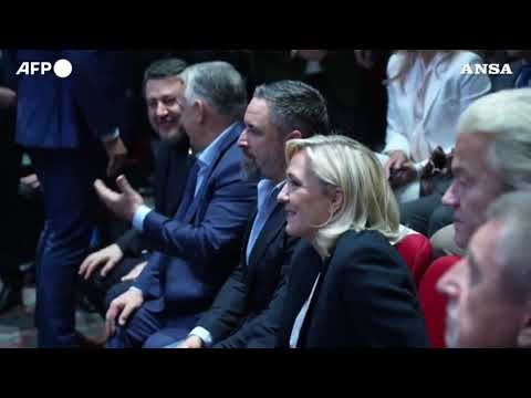 L’ultradestra europea riunita a Madrid: Salvini da Vox al summit dei Patrioti