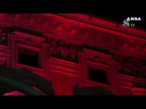 Giorno del Ricordo: la facciata di Palazzo Madama illuminata con il Tricolore