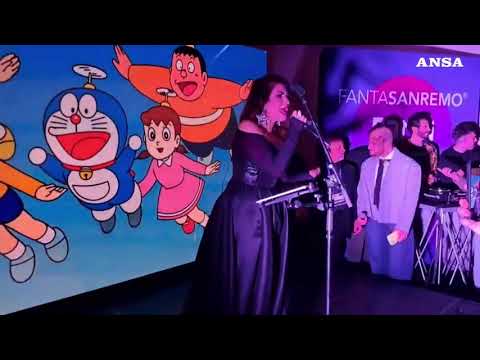 Sanremo, Cristina D’Avena canta i suoi piu’ grandi successi