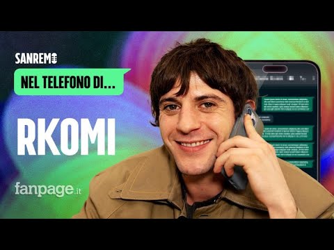 Nel telefono di Rkomi: “L’ultimo video? Alla mia ragazza, la mia colazione da campione a Sanremo”