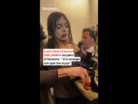 Lucio Corsi e il trucco delle patatine sul palco di Sanremo: “Ci si arrangia con quel che si può”