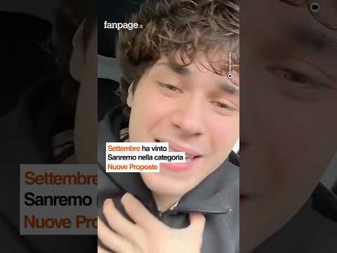 Settembre ha vinto Sanremo nella categoria Nuove Proposte con “Vertebre”