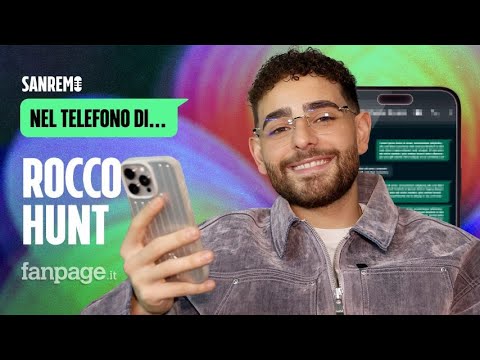 Nel telefono di Rocco Hunt: “Ho cercato le regole del Fantasanremo, prometto di fare punti”