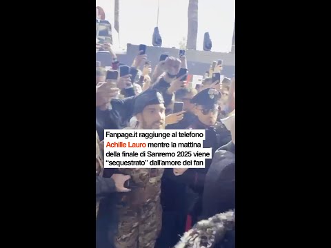 Achille Lauro a Sanremo 2025: “Sequestrati in un negozio da fan stupendi. Con Elodie ho fatto una pa