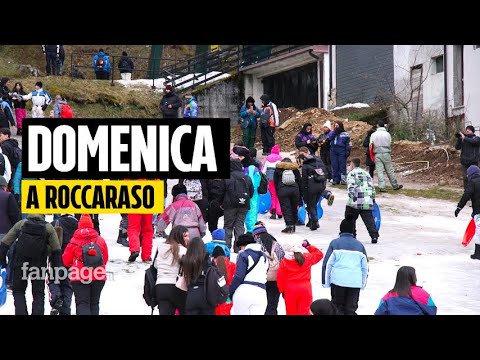 Roccaraso una settimana dopo le polemiche: ci sono tiktoker, politici e giornalisti ma pochi turisti