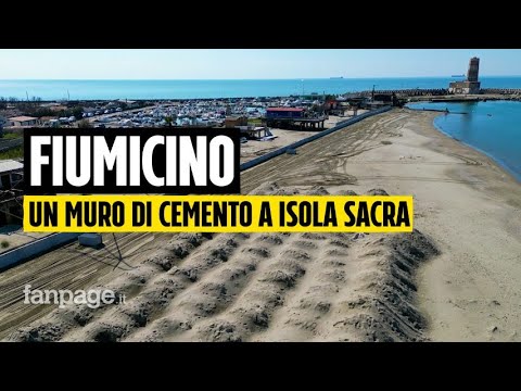 Fiumicino: un muro di cemento a Isola Sacra