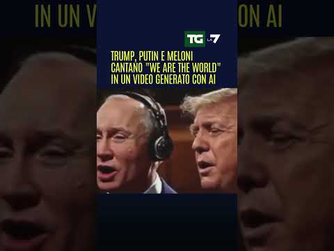 #Trump, Putin e Meloni cantano “We are the world” in un video generato con AI