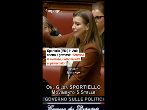 Sportiello (M5s) in Aula contro il governo: “Tenetevi le mimose, dateci la lotta al patriarcato”