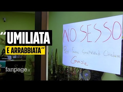 “Mi sono sentita umiliata”: parla la massaggiatrice del cartello “No sesso, smettetela di chiedere”