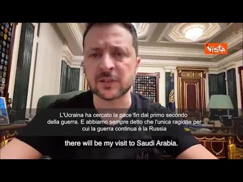 Zelensky: “Vogliamo la pace, che non c’è per colpa di Mosca”
