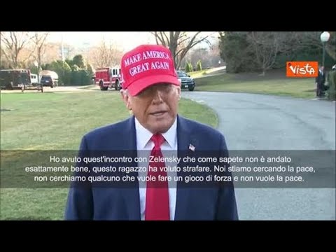 Trump: “Mi sembra che Zelensky voglia continuare la guerra. Io e Putin vogliamo la pace”