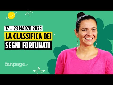Oroscopo, la classifica dei segni più fortunati della settimana dal 17 al 23 marzo 2025