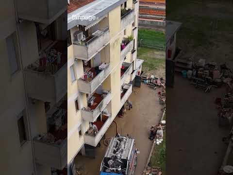 Maltempo Toscana, le immagini del drone che riprendono Contea (Firenze)