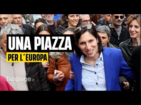 A Roma manifestazione per l’Europa, Schlein: “Sfidiamo nazionalismi”. Ma restano distanze sulle armi