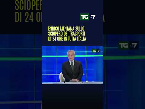 Enrico #Mentana sullo sciopero dei trasporti di 24 ore in tutta Italia