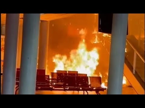 Barra, le immagini del rogo nel presidio ospedaliero