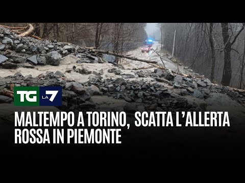 Maltempo a Torino,  scatta l’allerta rossa in Piemonte