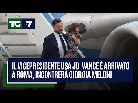 Il vicepresidente Usa JD Vance è arrivato a Roma, incontrerà Giorgia Meloni