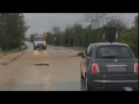Maltempo, strade allagate e torrenti esondati nel Piacentino