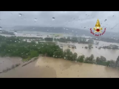 Maltempo in Piemonte: le immagini aeree della devastazione