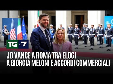 JD Vance a Roma tra elogi a Giorgia Meloni e accordi commerciali
