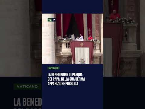 La benedizione di pasqua del #Papa, nella sua ultima apparizione pubblica