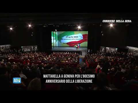 25 aprile, Mattarella a Genova
