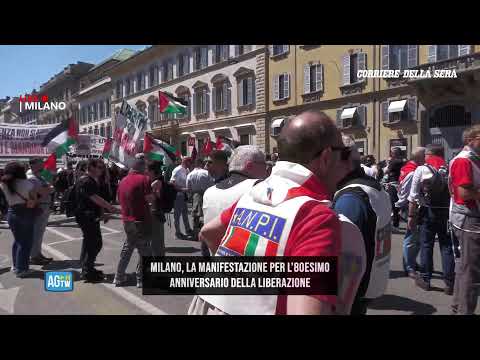 25 aprile, la manifestazione a Milano