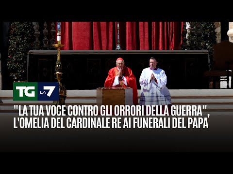 “La tua voce contro gli orrori della guerra”, l’omelia del Cardinale Re ai funerali del Papa