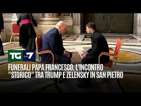 Funerali Papa Francesco, l’incontro “storico” tra Trump e Zelensky in San Pietro