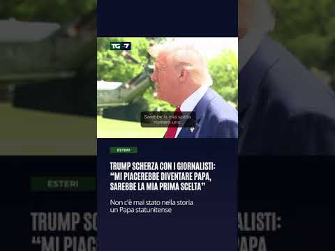 Trump scherza con i giornalisti: “Mi piacerebbe diventare Papa”. Il video dell’intervista