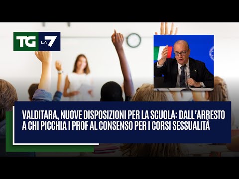 Valditara, nuove disposizioni per la scuola: arresto a chi picchia i prof